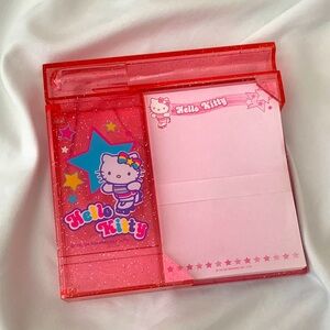 Hello Kitty Glitter Dark Pink Mini Stationery Set